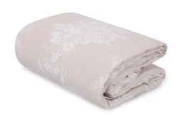 Sengetøysett & Dynetrekksett-EnLora Home Sengeteppe Dobbelt 200x220+2 Putetrekk Mink,Hvit