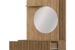 Sminkebord & Toalettbord-Entsian Sminkebord 85x40 cm Brun