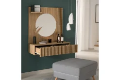 Sminkebord & Toalettbord-Entsian Sminkebord 85x40 cm Brun