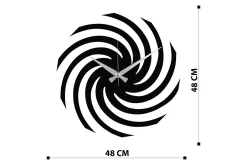 Veggklokke-Enzoclock - S023 Svart