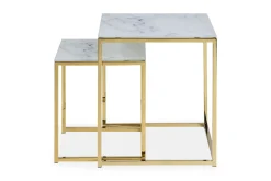 Concept 55 Epiffer Settbord 45 cm Marmormønster 2 Bord
