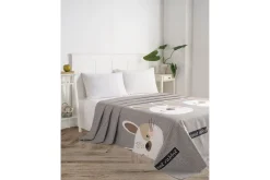 Sengeteppe-Eponj Home Sengeteppe Grå/Brun/Beige/Svart/Rosa