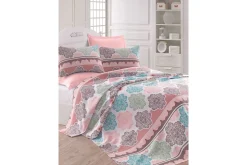 Sengeteppe-Eponj Home Sengeteppe Dobbelt 200x235 cm Flerfärgad,Lyserød