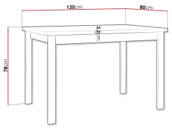 Ericka Spisebord 120 cm Rektangulær
