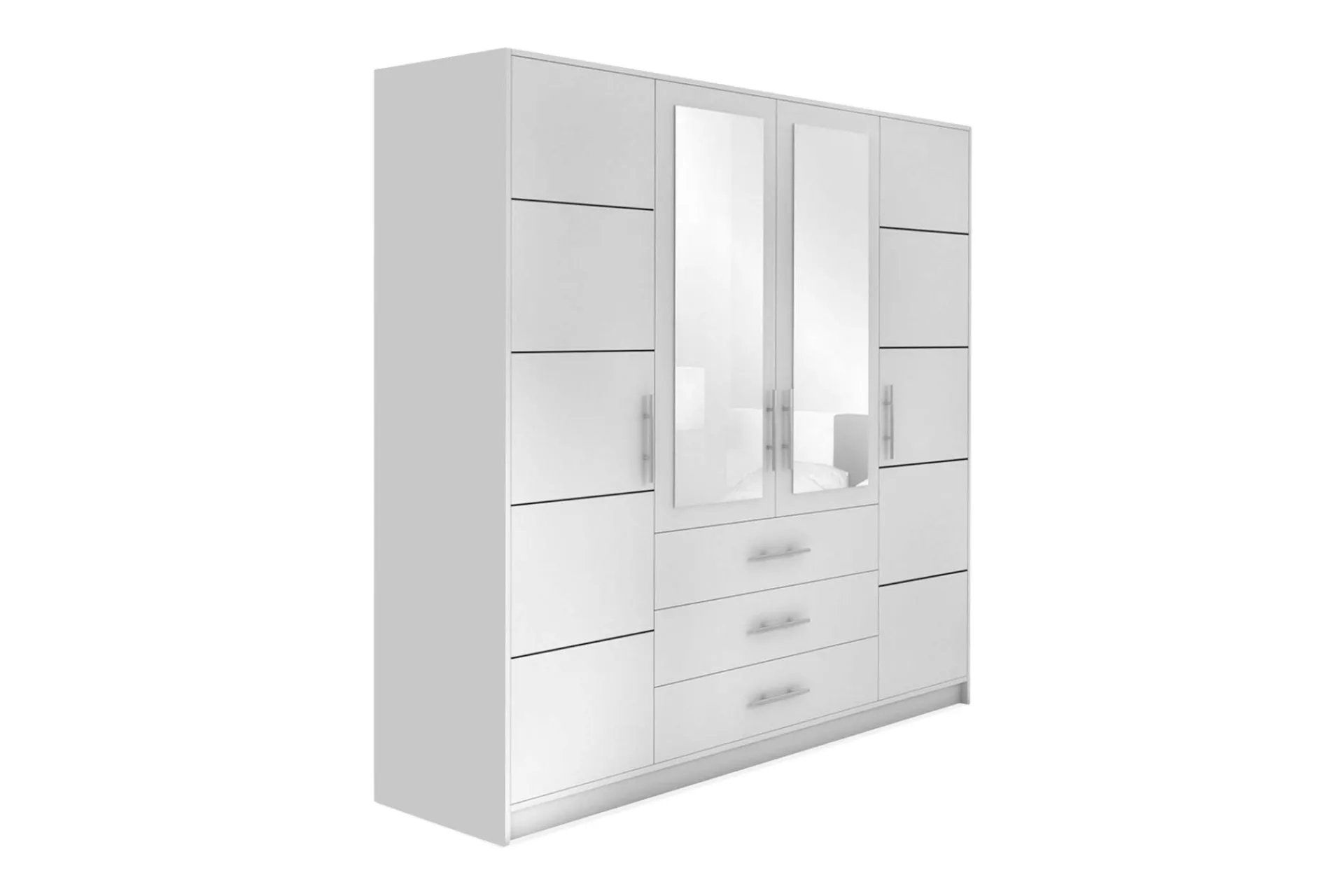 Scandinavian Choice Escaldes Stor Garderobe med Speil 196 cm bred 200 cm høy