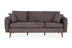 Velour Sofa & Fløyel Sofa-Espeut 3-seter Sofa Grey