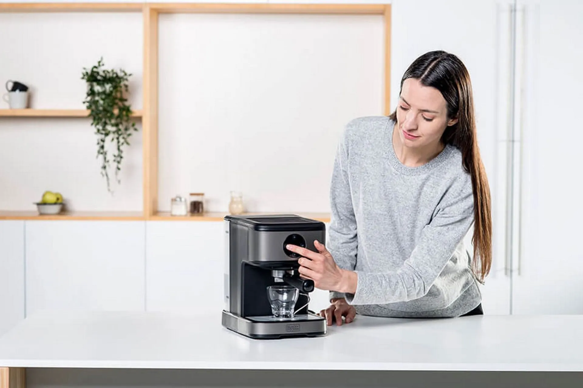Black+Decker Produkter For Å Varme & Koke|Kjøkkenutstyr-Espressomaskin 20 bar Grey