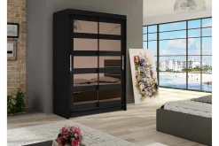 Estella Garderobe Skyvedører Delt Speil