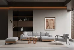 Hjørnesofa-Eti Hjørnesofa 3-seter Grey