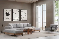 Hjørnesofa-Eti Hjørnesofa 3-seter Grey