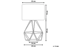 Eurydice Bordlampe 35 cm E27
