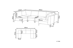 Evja 6-seters Divansofa