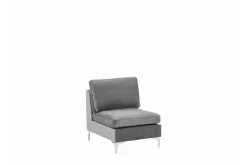 Velour Sofa & Fløyel Sofa-Evja 3-seters Sofa Grå