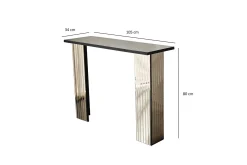 Gangbord|Avlastningsbord-Ezlyn Kommode 105 cm Bronse