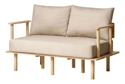 2 Seter Sofa-Fadey Sofa 2-seter Beige,Lett ved
