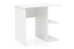 Wohnling Kontorbord-Farleys Skrivebord 82 cm med Oppbevaringshyller Hvit