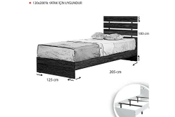 Bedly Feldene Sengeramme 120x200 cm