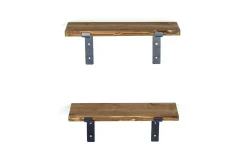 Vegghylle-Fercho Vegghylle 40 cm Valnöt,Svart