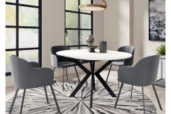 Spisebord & Kjøkkenbord-Ferrer Spisebord 138 cm Svart,Beige