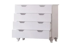Kommode|Entrekommode-Feylor Hjørnekommode 86 cm Matt hvit