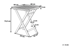 Cafesett|Balkonggrupper-Fiji Balkongsett 60 cm Gul