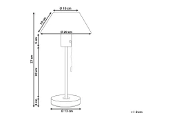 Nattbordslampe|Bordlampe-Filfla Bordlampe 37 cm E27 Messing,Svart