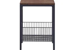 Avlastningsbord-Fintan Sidebord 40 cm Svart,Mørkt tre