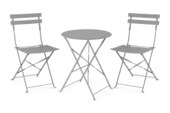 Cafesett|Balkonggrupper-Fiori Balkongsett 52 cm Grey
