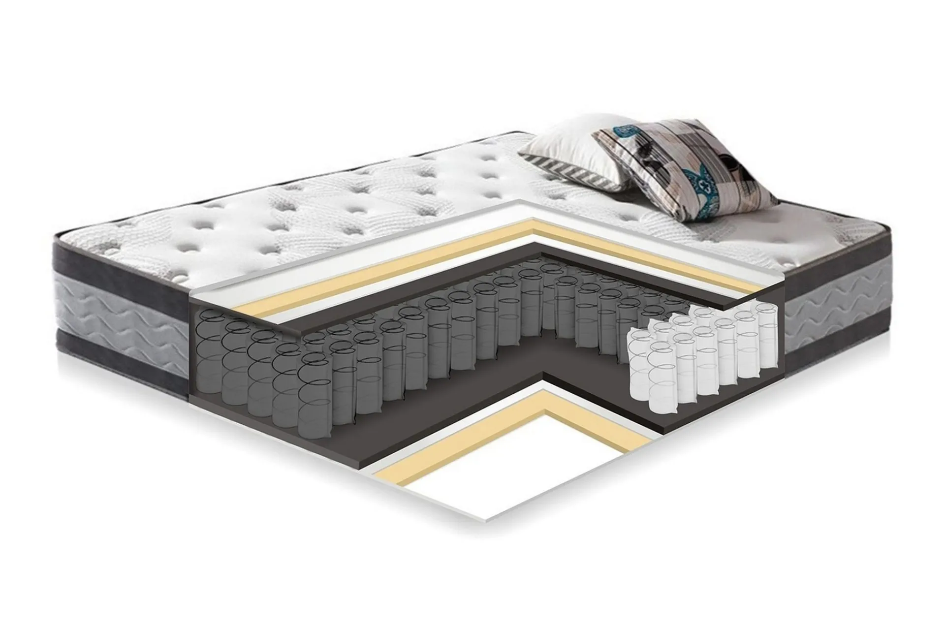 Fjermadrass HARMONY DUO 120x200xH27cm