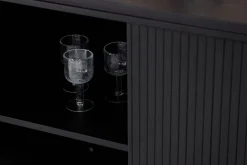 VIND Sideboard & Skjenker-Fjällbacka Skjenk 160x48 cm Svart