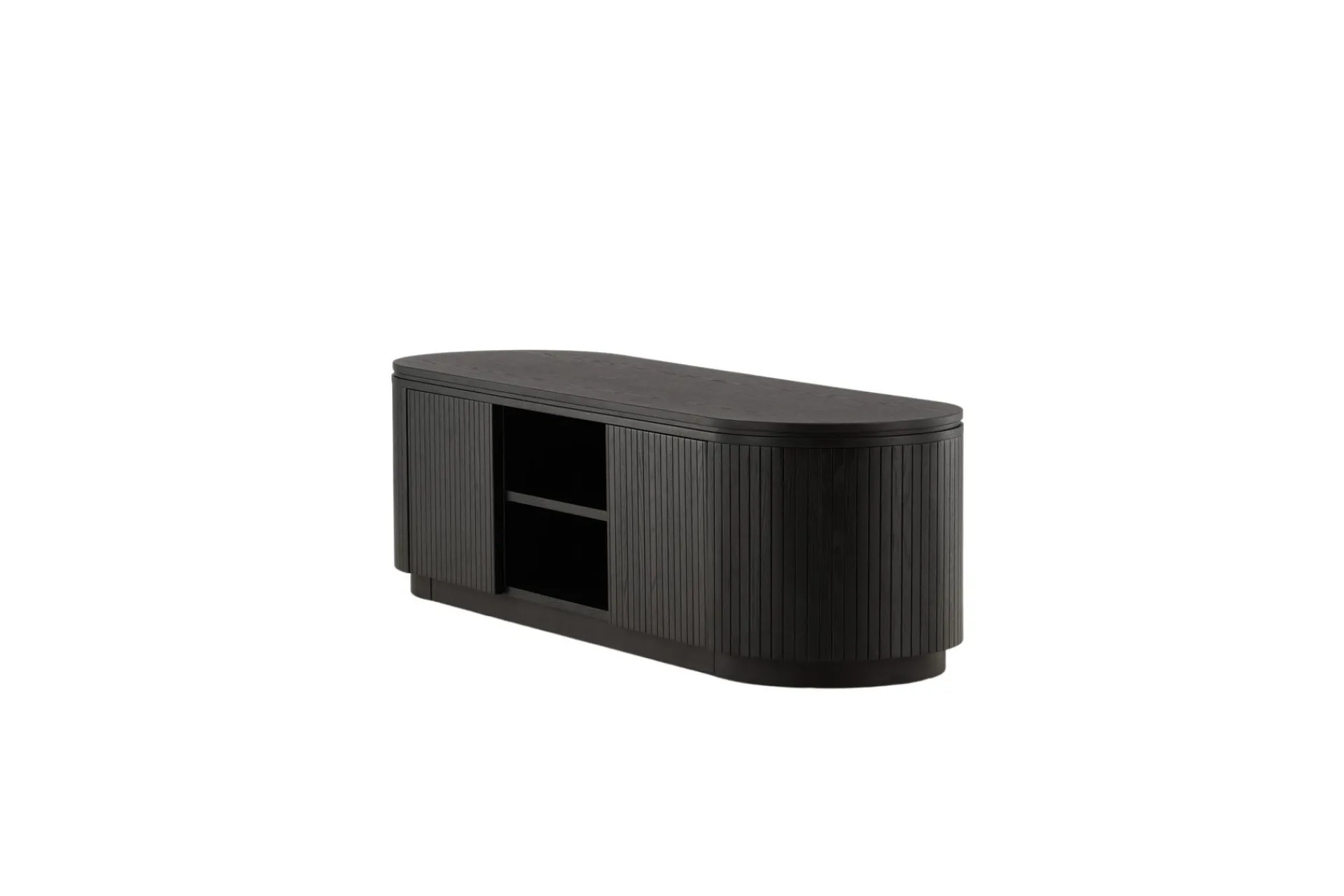VIND Tv-Benk & Mediabenk-Fjällbacka Tv-benk 160x48 cm Svart
