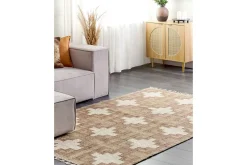Flatvevde Tepper-Flatvevet Konurtay Beige