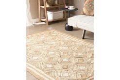 Flatvevde Tepper-Flatvevet Mengen Beige