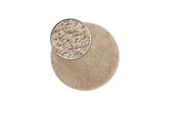 KM Home Moderne Tepper-Floki Ryematte 240 cm Rund Natur