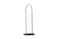 Venture Home Lysestaker Og Lykter-Flora Lyslykt 13x35 cm Svart