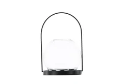 Venture Home Lysestaker Og Lykter|Stearinlys-Flora Lyslykt 14x14 cm Svart