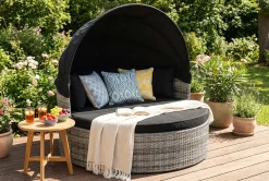 Comfort Garden Hengestoler|Puteoppbevaring & Møbelbeskyttelse-Florens solseng utendørs Grå