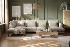 Scandi Days Florenz 4-seters Venstrevendt U-formet Sofa med Divan og Sjeselong i Chenille