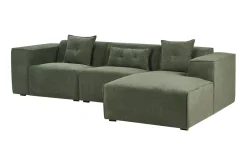 Hjørnesofa-Floriana Hjørnesofa 3-seter Grønn