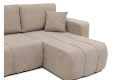 Flo Sovesofa med Dobbel Sjeselong 4-seter i Plysj