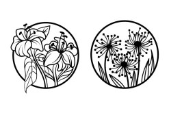 Flowers Veggdekor