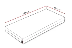Barneseng & Juniorseng-Flynt Fjærmadrass 120x200 cm Hvit