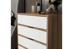 Kommode|Entrekommode-Fontaine Kommode Valnöt,Hvit