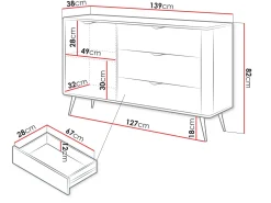 Forba skjenk 139 cm