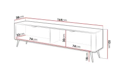 Forba TV-benk 164 cm