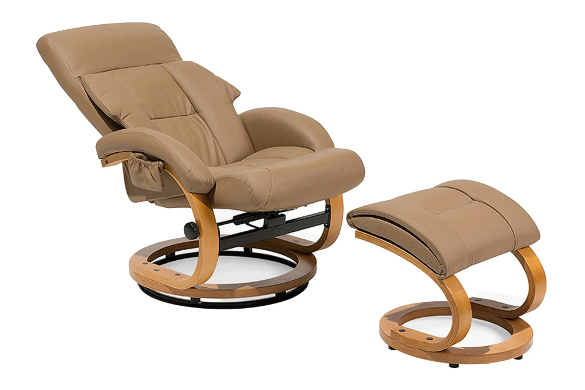 Lenestoler-Force Hvilstol med fotskammel Beige