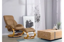 Lenestoler-Force Hvilstol med fotskammel Beige