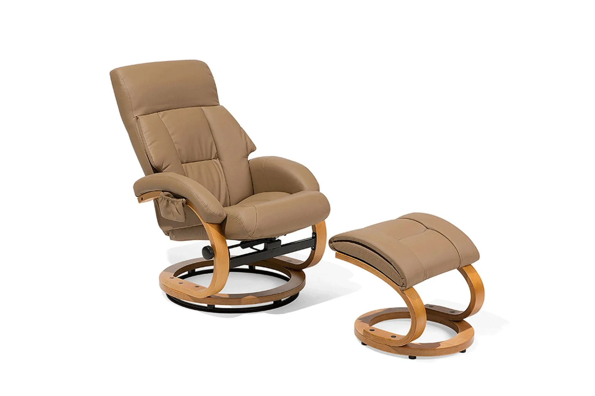 Lenestoler-Force Hvilstol med fotskammel Beige