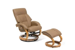 Lenestoler-Force Hvilstol med fotskammel Beige