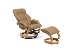 Lenestoler-Force Hvilstol med fotskammel Beige